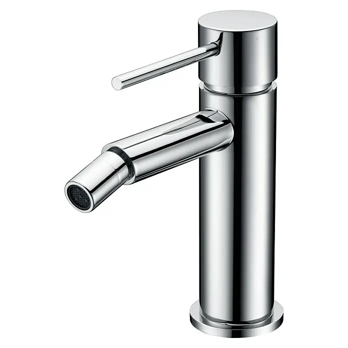 Imex Milos Stick Grifo monomando de bidé - Cromo - Elegante grifo de bidé cromado con diseño esbelto y flujo de agua preciso para baños modernos. La fabricación de calidad garantiza su durabilidad.