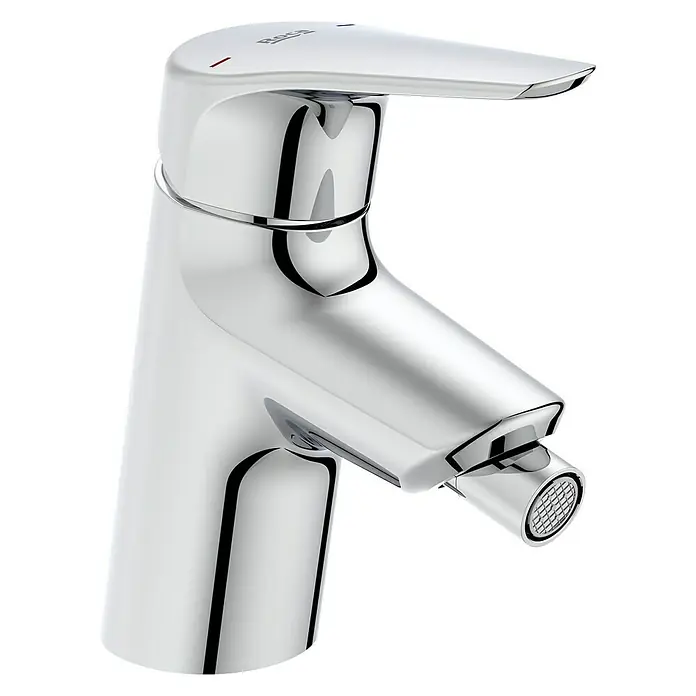 Roca Teras Grifo monomando de bidé - Cromo, Resplandeciente - Grifo mezclador de bidé cromado brillante de Roca, ideal para baños modernos. La grifería destaca por su diseño elegante y su fabricación de alta calidad.