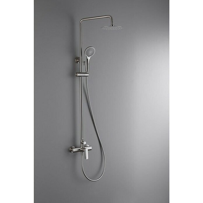 Imex Ural Sistema de ducha (Con grifo monomando, Niquel) | BAUHAUS
