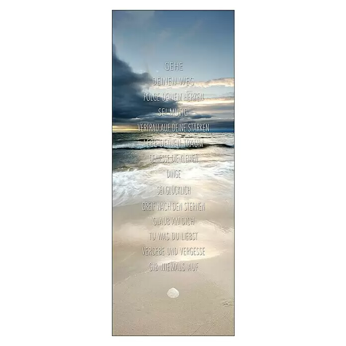 ProArt Type Hype Holzbild - Geh deinen Weg II, B x H: 30 x 80 cm - Vorderansicht