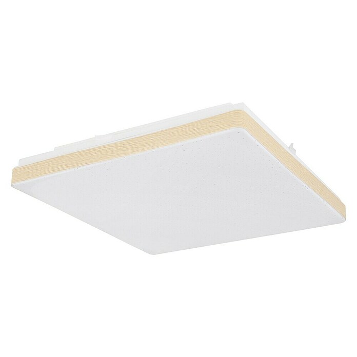 Globo LED-Deckenleuchte RAINA (12 W, L x B x H: 33 x 33 x 6 cm, Weiß, Warmweiß) | BAUHAUS