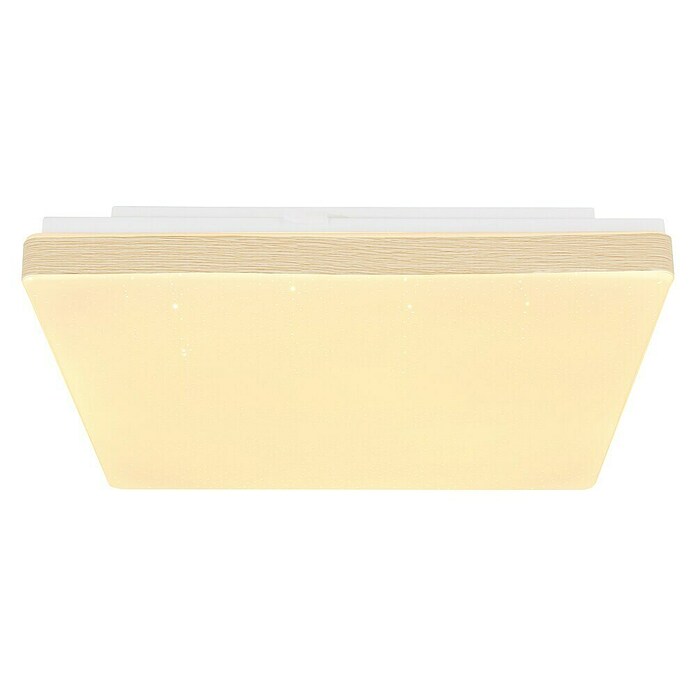 Globo LED-Deckenleuchte RAINA (12 W, L x B x H: 33 x 33 x 6 cm, Weiß, Warmweiß) | BAUHAUS