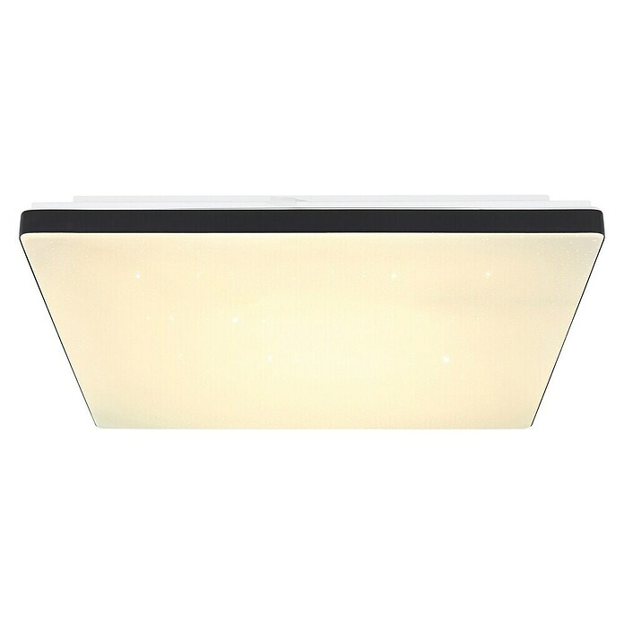 Globo LED stropna svjetiljka Ully  (24 W, D x Š x V: 48,5 x 48,5 x 6 cm, Bijela, Crna) | BAUHAUS