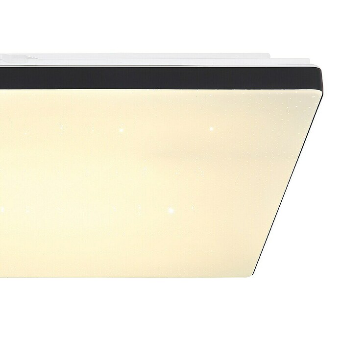 Globo LED stropna svjetiljka Ully  (24 W, D x Š x V: 48,5 x 48,5 x 6 cm, Bijela, Crna) | BAUHAUS