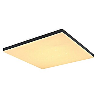Globo LED stropna svjetiljka Ully (24 W, D x Š x V: 48,5 x 48,5 x 6 cm, Bijela, Crna)