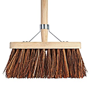 Talen Tools Straatbezem met natuurvezel haren (Werkbreedte: 28 cm, Materiaal borstelharen: Natuurvezel)