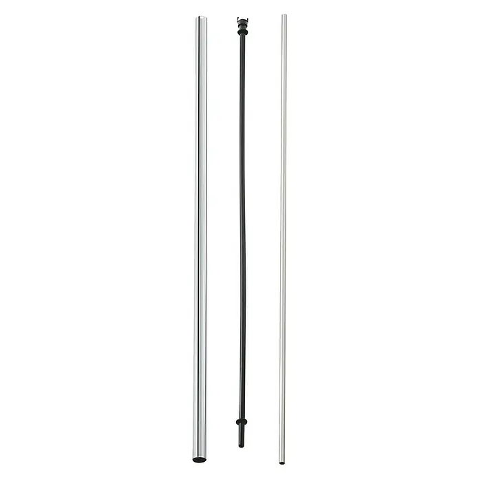 Grohe Euphoria Ersatz-Brauserohr - Passend für: Rainshower / Euphoria Duschsysteme, Metall, 84 cm - Drei verschiedene Pfosten in Silber und Schwarz. Ideal für Projekte im Innen- und Aussenbereich.