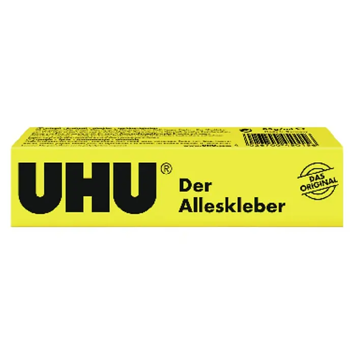 UHU Alleskleber - 35 g, Flüssig, Gebrauchsfertig - Klebstark und vielseitig: UHU Alleskleber in der gelben Originalverpackung für zuverlässige Klebeergebnisse im Haushalt und Büro.