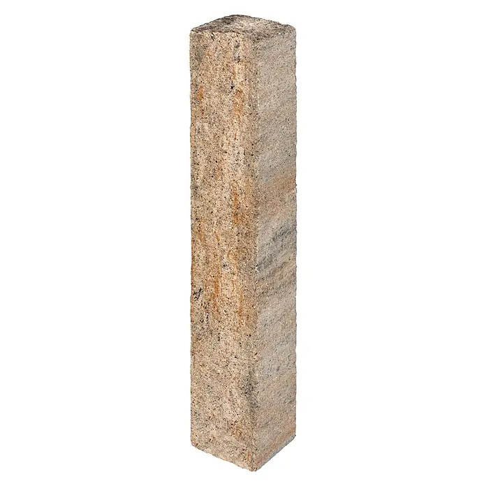 Diephaus Stamford Palisade - 12,5 x 15 x 105 cm, Muschelkalk, Beton - Dieser elegante, rechteckige Säulenfuß aus Naturstein bietet eine robuste und stilvolle Basis für jede Säule oder Skulptur.