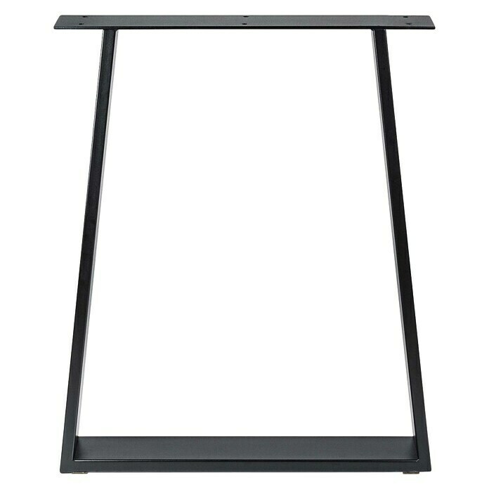 TischbeinL x B x H: 71,2 x 8 x 58 cm, Traglast: 250 kg, Schwarz Front View