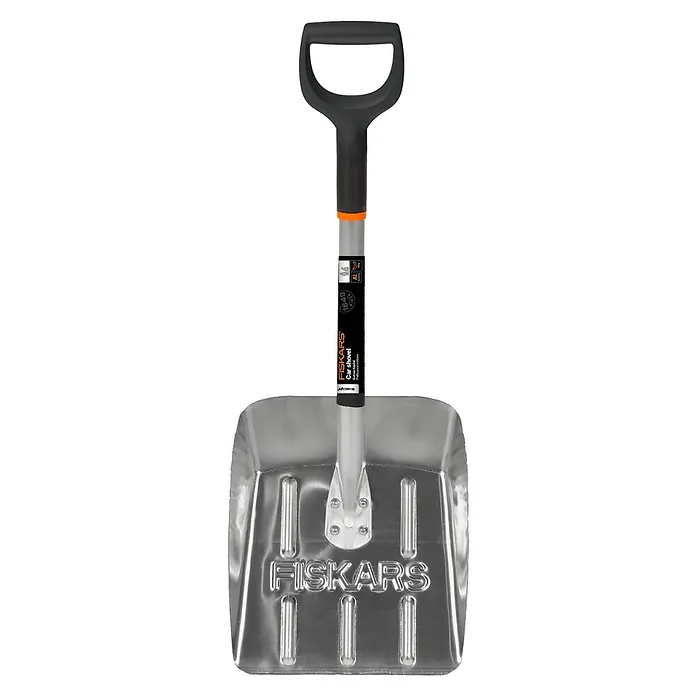 Fiskars Solid Autoschaufel - Breite: 25,5 cm, Aluminium, Geeignet für: Schnee - Ein FISKARS Autoschaufel mit D-Griff für einfaches Schneeräumen unterwegs, ideal für Winternotfälle.