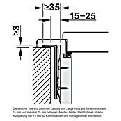 Häfele Zargenbefestiger Startec Frame Fix (Geeignet für: Holzzargen, Passend für: Wandstärke 125 – 165 mm, 6 Stk.) | BAUHAUS