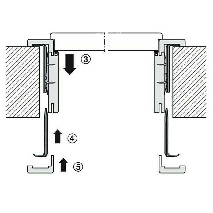 Häfele Zargenbefestiger Startec Frame Fix (Geeignet für: Holzzargen, Passend für: Wandstärke 125 – 165 mm, 6 Stk.) | BAUHAUS