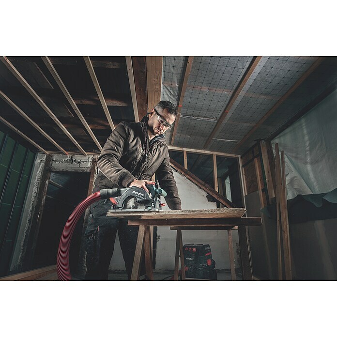 Metabo CAS 18V Sierra circular de batería KS 18 LTX 57 (18 V, Sin batería, 4.600 r.p.m.) | BAUHAUS