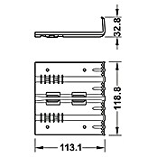 Häfele Zargenbefestiger Startec Frame Fix (Geeignet für: Holzzargen, Passend für: Wandstärke 125 – 165 mm, 6 Stk.) | BAUHAUS