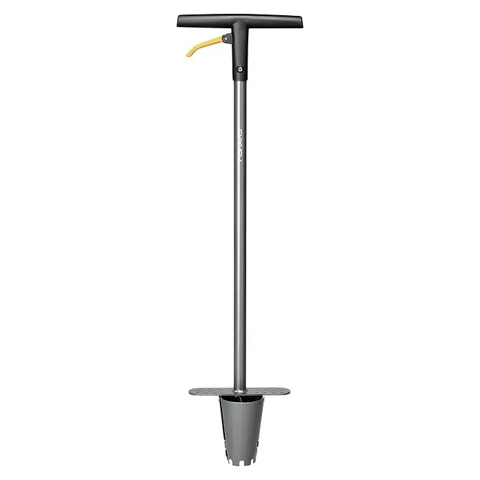 Fiskars Hand-BlumenzwiebelpflanzerLänge: 100 cm - Fiskars Unkrautstecher mit Auswurfmechanismus, ein robustes Gartengerät zum Entfernen von Unkraut ohne Bücken. Praktisch und effizient für jeden Garten.