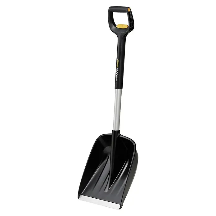 Fiskars X-series Schneeschaufel - Breite: 29 cm, Teleskopstiel - Schneeschaufel von Fiskars X-Serie mit D-Griff für komfortables Schneeräumen. Ideal für den Wintereinsatz rund ums Haus.