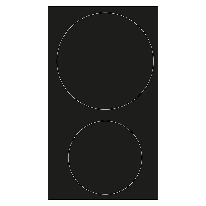 Corberó Placa de cocción CCIM3000FZ + Plancha - Número de fogones de inducción: 3 ud. - Elegante placa de cocina negra con dos zonas de cocción redondas, lista para creaciones culinarias. Su diseño minimalista complementa cualquier cocina.