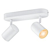 Philips Wiz Regleta LED redonda inteligente x2 (10 W, RGBW, Número de bombillas: 2 ud., L x An x Al: 12,3 x 25 x 10,5 cm, Blanco) | BAUHAUS