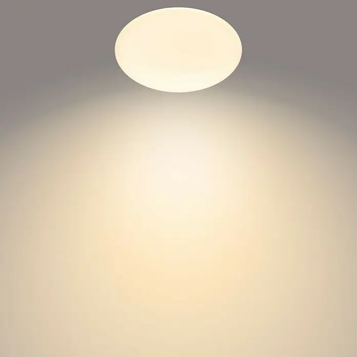 Philips Plafón LED redondo Funcional - 20 W, Ø x Al: 39 x 7 cm - Una moderna lámpara de techo LED que aporta una luz cálida y acogedora a cualquier habitación, perfecta para un hogar elegante.