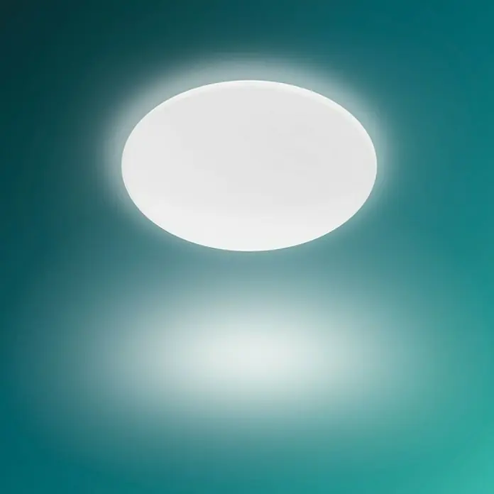 Philips Plafón LED redondo Funcional - 20 W, Ø x Al: 39 x 7 cm - Lámpara de techo redonda y blanca con un brillo suave. Un elemento de diseño moderno que proporciona una iluminación agradable y se integra bien en las habitaciones.