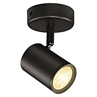 Philips Wiz Aplique exterior LED inteligente (5 W, L x An x Al: 12,3 mm x 8 cm x 10,5 cm, Negro, Blanco frío)