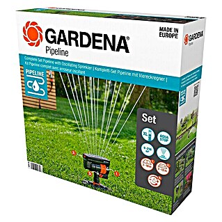 Gardena Sprinklersystem Pipeline-Start-Set Viereckregner (13 -tlg.)