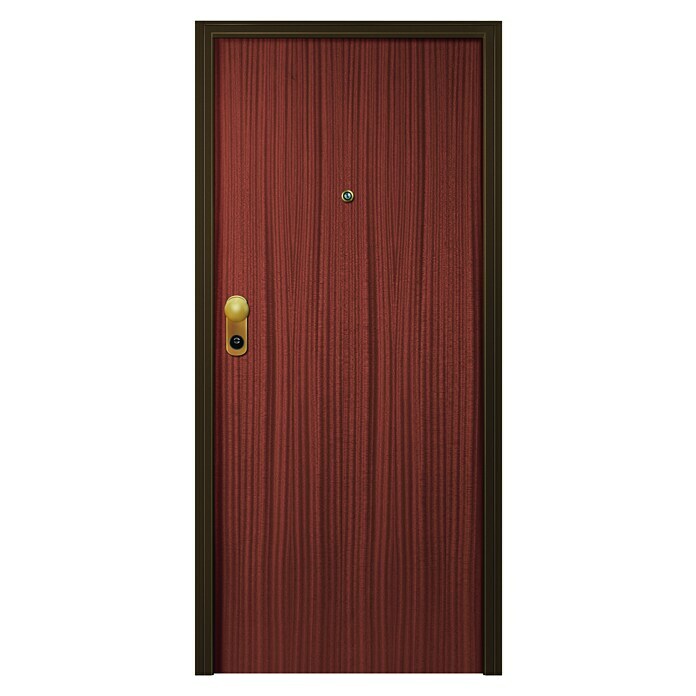 Puerta de entrada acorazada Sapelly/Lacada blanca 100 (80 x 204 cm, Derecha)