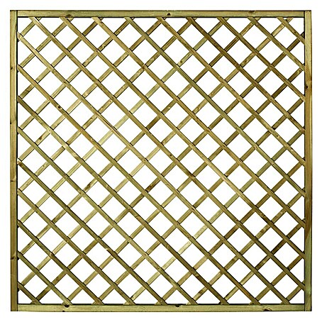 Cerland Celosía de madera Premices (An x Al: 180 x 180 cm, Natural)