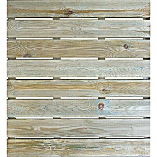 Forest-Style Loseta de madera Julia (Pino, Natural, 100 x 100 cm)