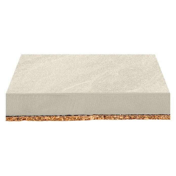 DryTile Handmuster Evalia15 cm x 15 cm x 12,5 mm, Beige Diagonal View