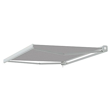 SmartSun Toldo de brazos extensibles Fiji (Gris piedra, Ancho: 4 m, Caída: 3 m)