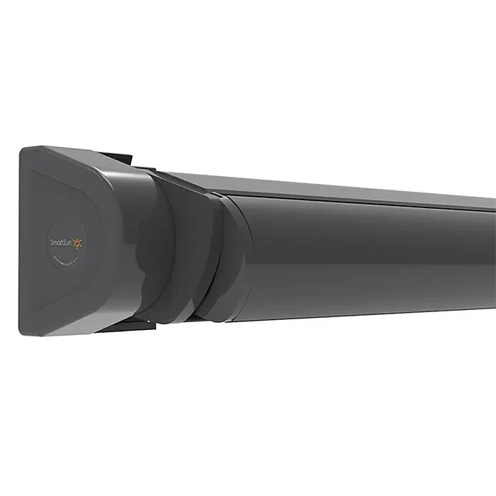 SmartSun Toldo con motor Capri - Gris piedra, Ancho: 4 m, Caída: 3 m - Primer plano de un toldo SmartSun, que muestra su diseño elegante y funcional para espacios exteriores.