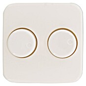 Dimmer-afdekraam Duo (Polarwit, Kunststof, Onderbouwmontage, Passend bij: Geschikt voor Busch-Jaeger) | BAUHAUS
