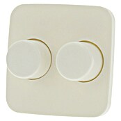 Q-Link Dimmer-afdekraam Duo (Crème, Kunststof, Onderbouwmontage) | BAUHAUS