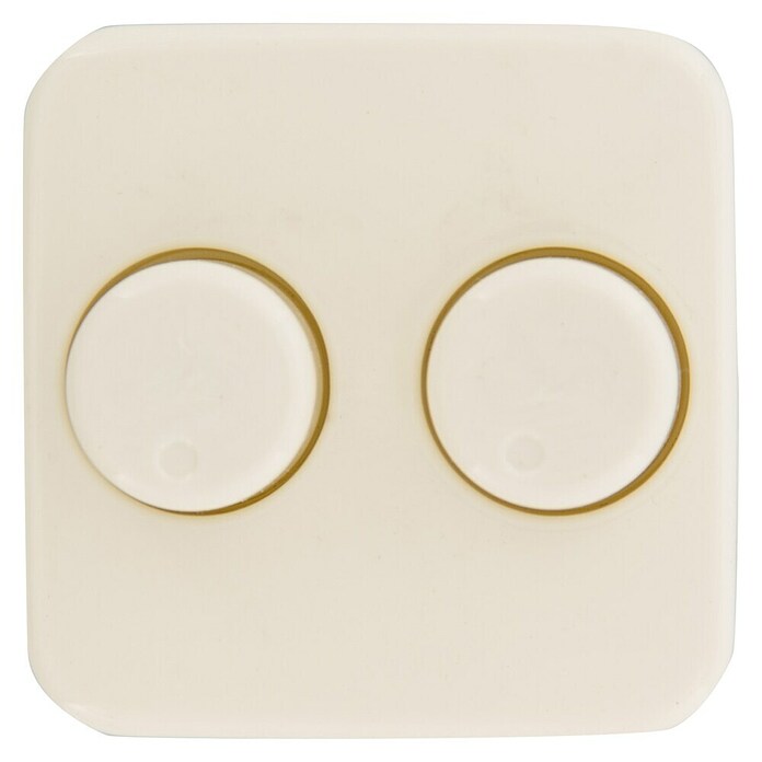 Q-Link Dimmer-afdekraam Duo (Crème, Kunststof, Onderbouwmontage) | BAUHAUS