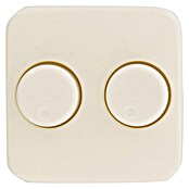Q-Link Dimmer-afdekraam Duo (Crème, Kunststof, Onderbouwmontage) | BAUHAUS