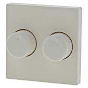 Dimmer-afdekraam Duo (Polarwit, Kunststof, Onderbouwmontage, Passend bij: Geschikt voor Jung) | BAUHAUS