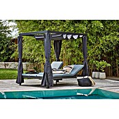 Sunfun Melina Loungeliege (L x B x H: 206 x 167 x 200 cm, Metall, Schwarz) | BAUHAUS