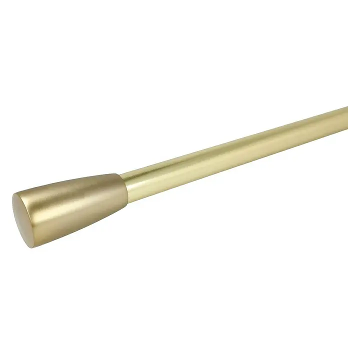 Expo Ambiente Endstück Noble - Messingoptik matt, Geeignet für: Gardinenstangen Ø 25 mm - Goldene Gardinenstange mit dekorativem Endstück. Ideal für stilvolle Fensterdekoration.