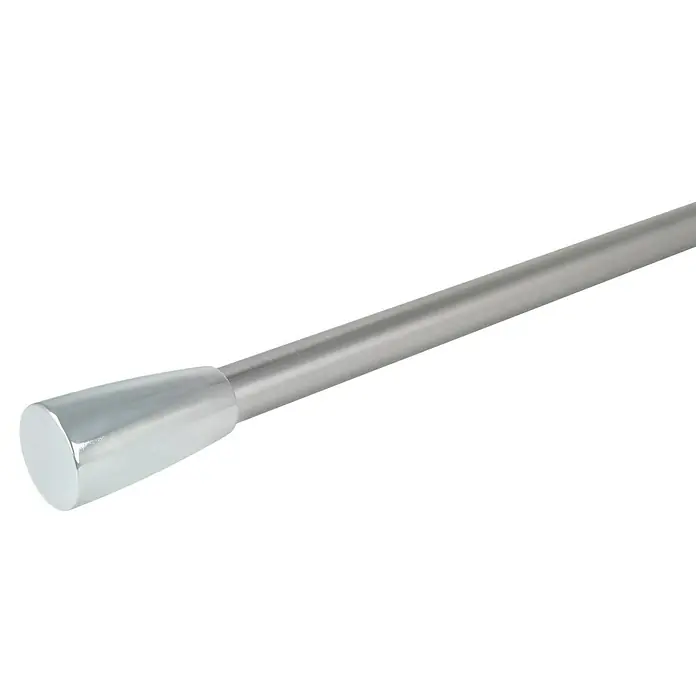 Expo Ambiente Endstück Noble - Chrom, Geeignet für: Gardinenstangen Ø 20 mm - Silberner Taktstock mit glänzendem Griff. Der elegante Taktstock ist ideal für Dirigenten und Musiker, um den Rhythmus zu halten.