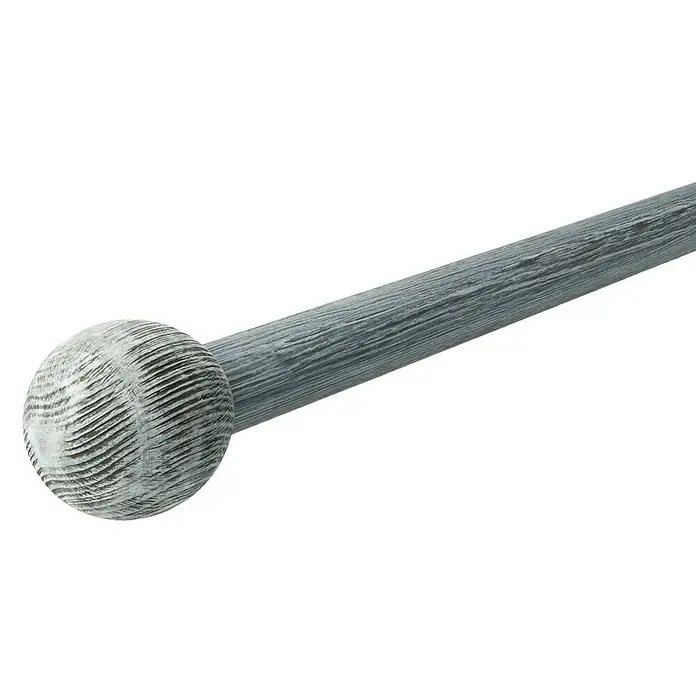 Expo Ambiente Endstück Ball - Grau, Geeignet für: Gardinenstangen Ø 28 mm - Grauer Baseballschläger aus Holz. Ein hochwertiger Schläger mit markanter Holzmaserung für professionelle Spieler und ambitionierte Amateure.