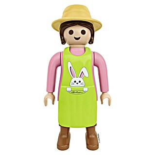 Lechuza Dekofigur Playmobil (Gärtnerin/Hase, L x B x H: 33 x 27 x 68 cm, Kunststoff)