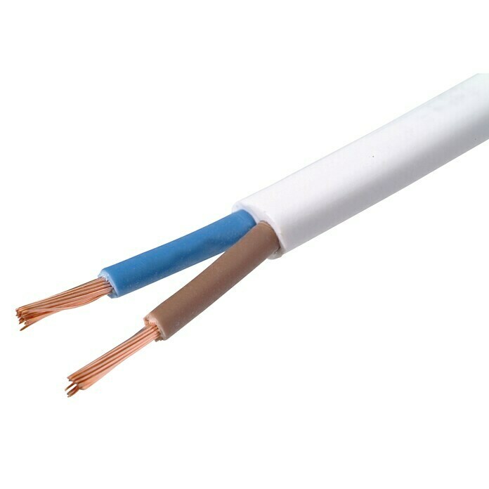 Profi Depot Huishoudkabel Plat (Lengte: 10 m, Wit) | BAUHAUS