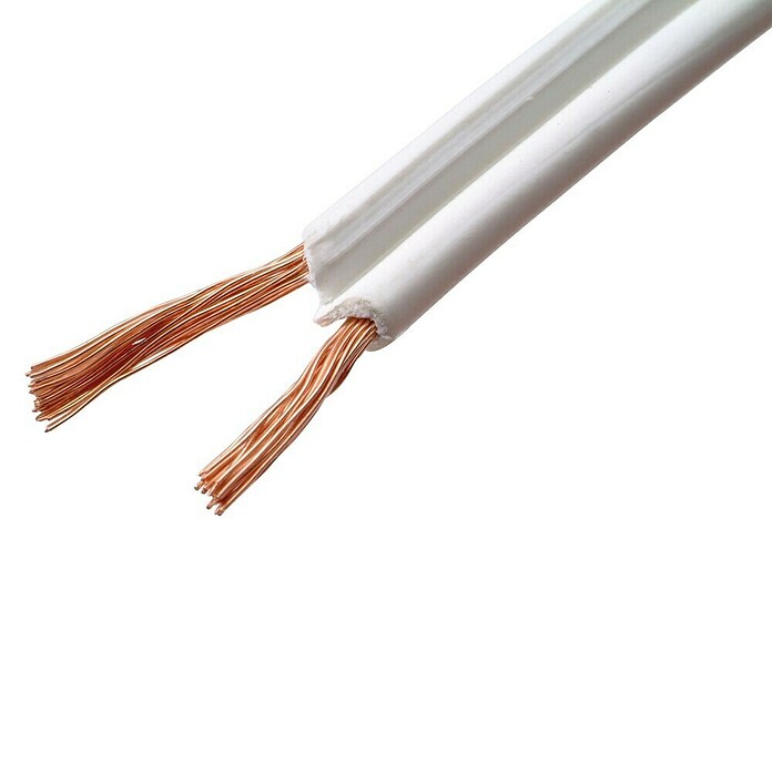 Profi Depot Tweelingsnoer (Aantal aders: 2, 75 mm², Lengte: 10 m, Wit) | BAUHAUS