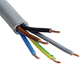 Profi Depot Installatiekabel XMVK (5, 2,5 mm², 10 m, Grijs)