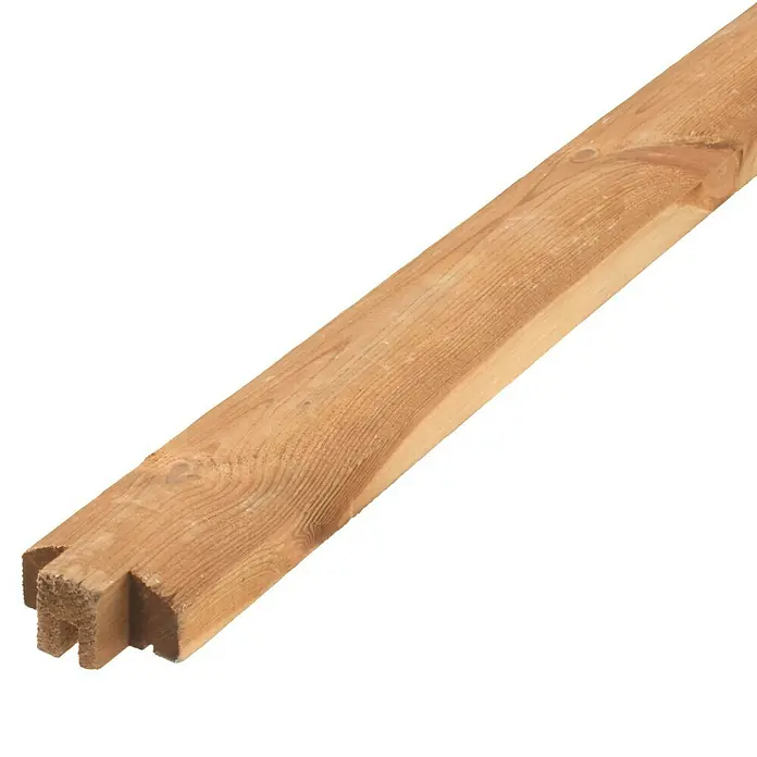 Cerland Poste para cercado en M - Altura: 3 cm, Natural, Madera - Estaca de madera para la construcción. La estaca de madera rectangular con una ranura en un extremo es adecuada para construir cercas.