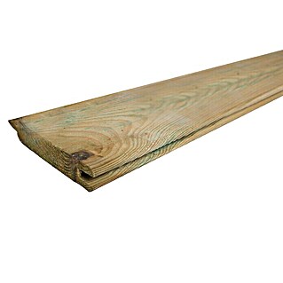 Forest-Style Traviesa de madera Lisa (200 cm x 12 cm x 22 mm, Pino)