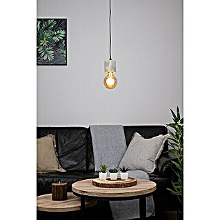 Spotlight Pendelleuchte rund Pino (60 W, Ø x H: 100 mm x 100 cm, Graue Kiefer, E27, Anzahl Leuchtmittel: 1 Stk.)