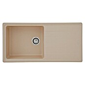 Schock Einbauspüle Columbia (100 x 50 cm, 1 Becken, Cristalite®, Beige)